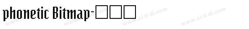phonetic Bitmap字体转换